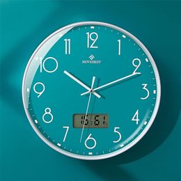 12 inch living room wall clock Nordic creative simple household mute quartz s 211110