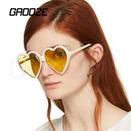 Oversized Heart Sunglasses Women's Reading Glasses Red Women UV400 Design