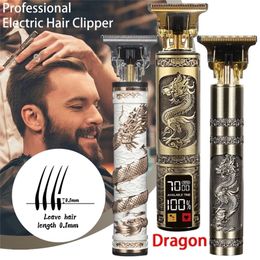 T9 Electric Hair Clipper Trimmer For Men USB Rechargeable Shaver Beard Barber Adults Cutting Machine 220216