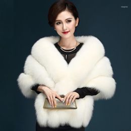 Keanancy Winter Warm Faux Fur Coat Women Round Neck Half Sleeve Waistcoat CloakChic Elegant Jacket Fashion Outwear1