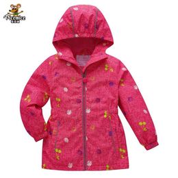 Girls Winter Jackets Waterproof Kids Girl Outerwear Windproof Hoodie Sport For Children's Polar Fleece Warm Coats 211204