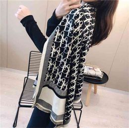 Hat Scarf Glove Setwind Letter Imitation Cashmere Universal Warm Shawl Batch in Autumn and Winter