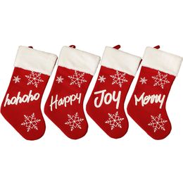 Christmas Stockings Xmas Tree Decor Santa Claus Gifts Bag Kids Favor Hohoho Joy Fireplace Hanging Ornament XBJK2110