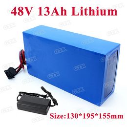 GTK 48v 13Ah 15Ah lithium ion battery pack with BMS for 500w 1000w ebike e-scooter motor Solar energy storage device +2A Charger