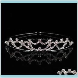 Jewellery Jewelrykorean Girl Simple Style Hair Band Headdress Rhinestone Sweet Hairband Outdoor Wild Tiaras Bridal Headpiece Clips & Barrettes