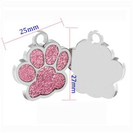 Anti-lost Puppy Dog ID Tag Personalised Dogs Cats Name Tags Collars Necklaces Engraved Pet Nameplate Accessories KKB6988