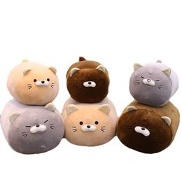 40cm 50cm Cute Fat Cat Plush Toy Stuffed Animal Soft Dol Kitten Pillow Cushion Toys for Children Gift Kids Friends High Quality LA260