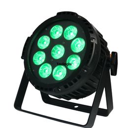 12pcs with chargingcase Outdoor led waterproof slim rgbwa par can 9*15w rgbwa 5 in1 wireless dmx battery led par uplighting