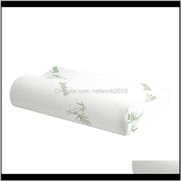 Bedding Supplies Textiles Home & Garden Drop Delivery 2021 Bamboo Fiber Memory Foam Pillows Slow Rebound Breathable Pillow Orthopedic Fatigue