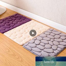 40x60cm Rectangl Bath Mat Bathroom Bedroom Floor Mats Non-slip Mats Foam Rug Shower Coral Fleece Carpet Bathroom Kitchen Bedroom