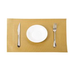 Mats & Pads 8pcs Non Slip Heat Resistant Anti Penetration Easy Clean Waterproof Restaurant Placemat Set Table Decoration Cup Mat Tear Proof