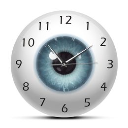 The Eye Eyeball Pupil Core Sight View Ophthalmology Silent Wall Clocks All Seeing Human Body Anatomy Novelty Wall Gift