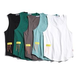 Mens Tank Tops Cotton Gym Top Men Casual Loose Oversized Fiess Summer Beach Singlet Japan O-neck Bodybuilding Workout Tanktop