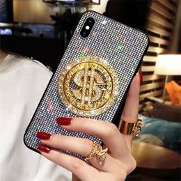 Bling Crystal Diamond dollar Cases Cover for iphone 12 Pro mini 11 XR XS Max 7/8 plus Phone samsung Galaxy Note 20 S20 S10/9/8