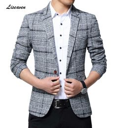 Liseaven Blazers Men Jackets Arrival Male Blazers Plus Size 5XL Slim Fit Coat Mens Blazer Jacket Men 211013