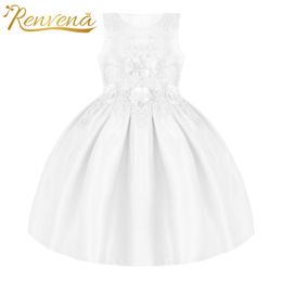 Girl's Dresses Born Baby Girl 1 Year Birthday Lace Dress Infants Baptism Christening Gown Toddler Girls Party Flower