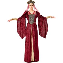 Mascot doll costume New Adult Women Halloween Costumes Middle East Arab Bride Dress Arabian Red Princess Queen Role Play Disfraz