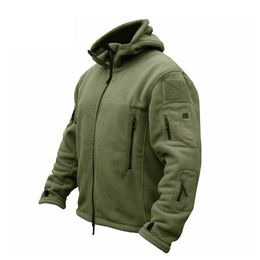 ZOGAA Military Men Fleece Tactical Jacket Outdoor Thermal Breathable Sport Hiking Polar Coat Mens s and Coats S-4XL 211110