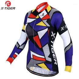 X-Tiger Woman 100% Polyester Autumn Cycling Sportswear MTB Bike Wear Bicycle Clothes Jersey Uniform Ropa De Ciclismo