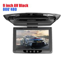 -Vidéo de voiture IST 9 pouces HD Radio AV Monitor pour lecteur DVD TOP TFT Digital LCD Headres-tête Touche Touche