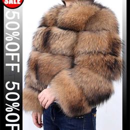 Women's Jacket Real Fur Coat Winter Genuine Women Short Section Warm Thick Vests Slim Female Natural 211129
