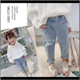Clothing Baby, & Maternity Drop Delivery 2021 Fashion Spring Children Clothes Kids Denim Trousers Baby Ripped Jeans Girls Casual Broken Hole