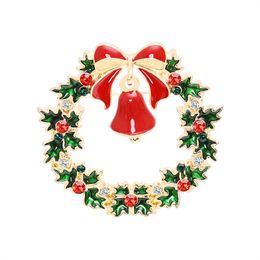 Christmas Brooches Party Gift 10 Styles Santa Claus Hat Crutch Socks Boots Sleigh Enamel Pin Badge