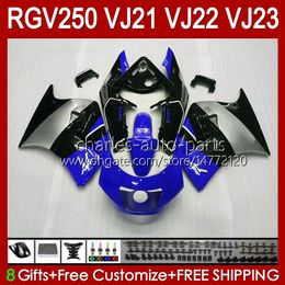 OEM Bodywork For SUZUKI glossy blue stock RGV250 VJ21 RGVT RGV 250CC 250 CC 88 89 Body 21HC.156 RGV-250CC RGV-250 VJ-21 Panel RGVT-250 VJ 21 RGV250C SAPC 1988 1989 Fairing Kit