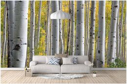 Custom murals wallpapers 3d photo wallpaper Modern HD abstract forest trees idyllic scenery mural living room TV background wall papers home decor painting