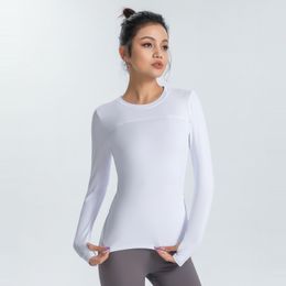 Tees Yoga top Quick Drying stretch new sports Running sports Training Tshirt slim fit Long sleeve fitness clothing girl fashion exerci