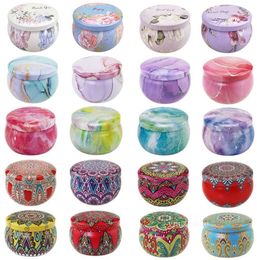 Party Favour empty Candle Jar Empty Small Round Tin Box Tinplate DIY Handmade Candles Tea Cookies Candy Chocolate Storage Boxes ZC488