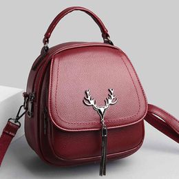 Excellent Small Leather Digner Backpack Ladi Shoulder Bags Multifunctional Backpacks For School Teenagers Girls Travel Backpack