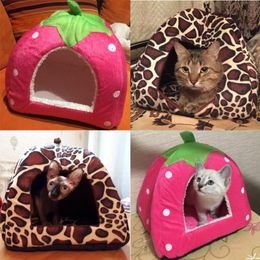 Cat Beds & Furniture Bed House For Small Dogs Warming Kennel Kitten Pet Dog Puppy Sofa Mat Winter Breathable BD0060