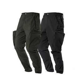 Kargo Pantolon Geniş Yan Cepler Gizli Cep YKK Fermuarlar Öğrenci Seyahat Techwear Fütüristik Streetwear estetik X0723