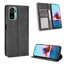 Wallet PU Leather For Xiaomi Redmi Note 10 Pro Max 10s Case Magnetic Protective Book Stand Card Cover