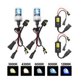 35W 55W Mini HID Ballast Xenon Headlight Kit H1 H3 H7 H11 9005 9006 12V Auto Headlamp Light 3000K 4300K 6000K 8000K 12000K