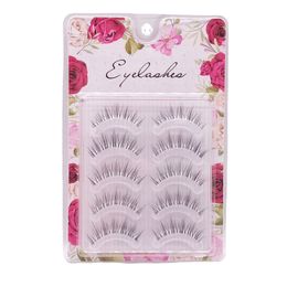 Transparent Terrier False Eyelashes 5 pairs Handmade Soft Lashes Natural Wispy Eyelash Extension Makeup Maquiagem