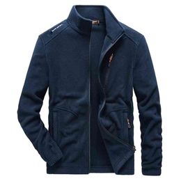 Casual Jacket Men Spring Outwear Warm Fleece Coat Men Casual Outfits Tactical Army Jacket Coats Men 5XL Plus Size Clothing 210819