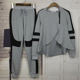 Ladies Womens Sweatshirt Tracksuit Set Jogging Gym Zip Loungewear Lounge Wear UK Summer Outfit For Female 211023