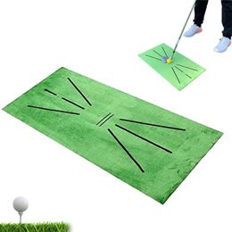 Tapete de treinamento de golfe detecção de balanço batendo na prática interior ajuda almofada golfista acessórios esportivos ajudas