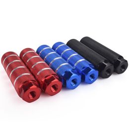 2Pcs Aluminium Alloy Anti-Slip MTB Bike Bicycle Pedal Front Rear Axle Foot Pegs BMX Footrest Lever Cylinder Bike Accessories 280 Z2