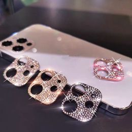 Luxury 3D Crystal Glitter Stone For iPhone 11 12 Mini Pro Max Fashion Bling Diamond Lens Protection Camera Protector PC Cover