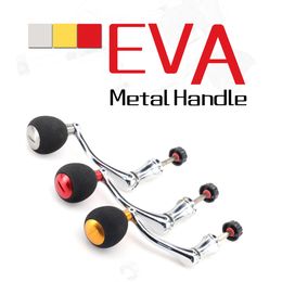Eva Fishing Reel Handle Knob Spinning Handle Reel Replacement Power Handle Metal Rocker Arm Grip for Baitcasting Reel Accessory