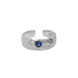 wide rings for women NZ - Authentic 925 Sterling Silver Micro CZ Zircon Ring Female Wide Open Rings Wedding Bride Gift Fine Jewelry For Women Girls