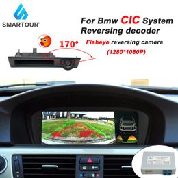 Car Camera Interface For CIC 2009-2012 X1/X5/X6/3/5/6/7 Series E60 E90 E70 Parking System Retrofit Rear View 360 Cameras& Sensors