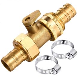 brass globe UK - Watering Equipments 5 8 Inch Brass Garden Hose Repair Kit Fitting, Stainless Steel Clamp Globe Valve, Used To Replace Head