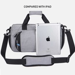 4 Colours Men Waterproof Gym Bags,Yoga Fitness Training Sports Bags with Shoes Bags,Multifunction Travel Outdoor Shoulder Bags Y0803