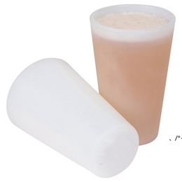 NEW2021new Silicone Pint Glasses Squishy Beer wine Glasses rubber folding unbreakable cup 370ml 8 kinds color RRE10720