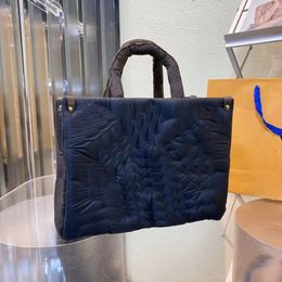 Women's Handbag Woman Down Shopping Tote Bag Old Flower Single Shoulder Messenger High Quality Designer Bags Purses Womens Handbags Women