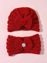 Baby Bow Decor Hat & Headband SHE02